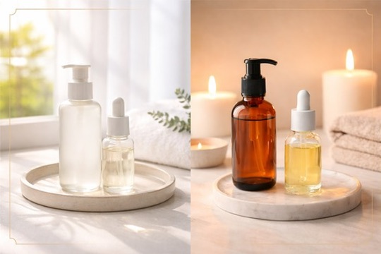 Morning and evening skincare routine