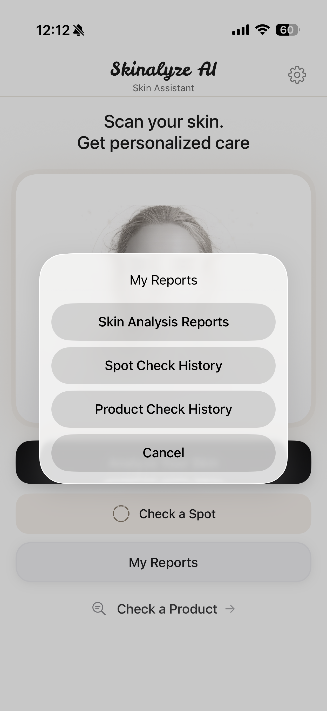 Skinalyze AI app
