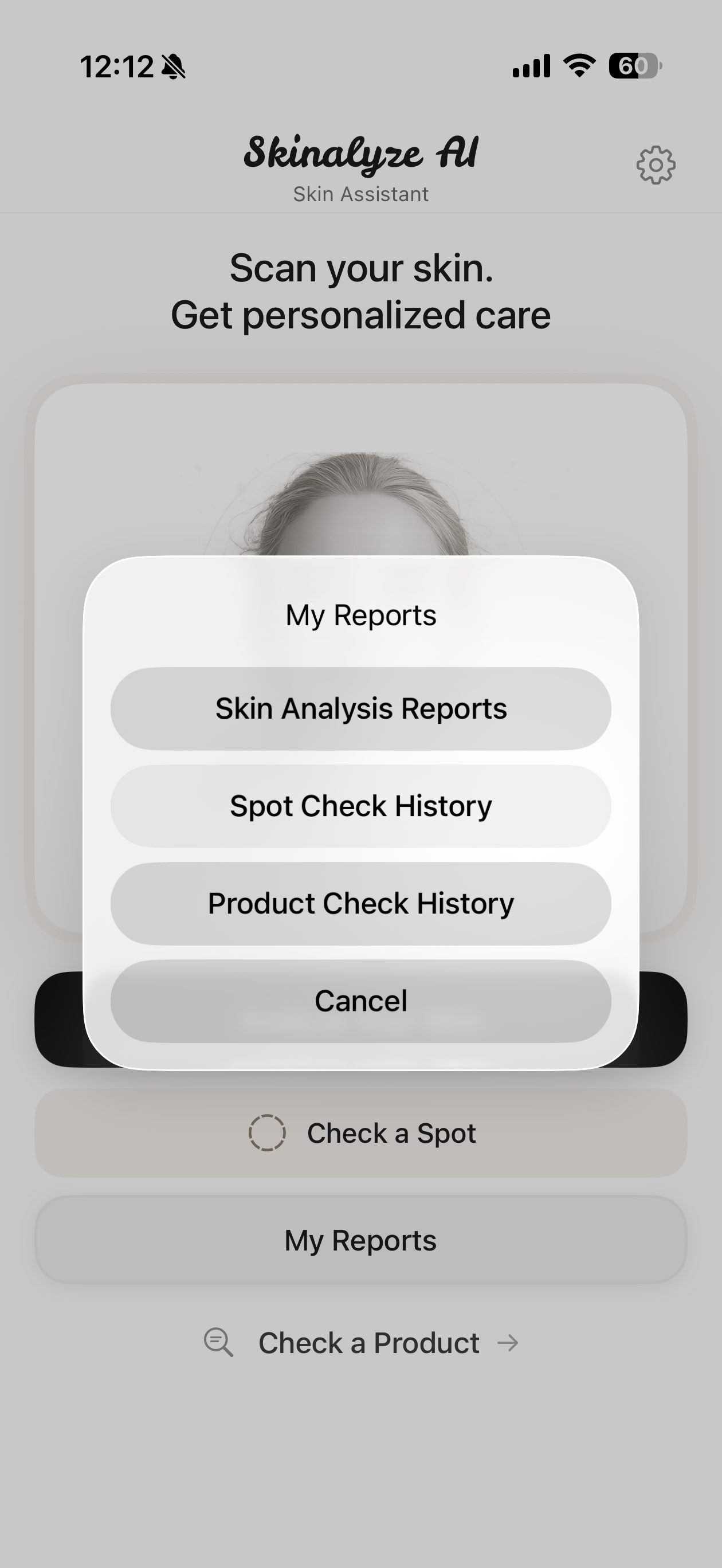 Skinalyze AI app